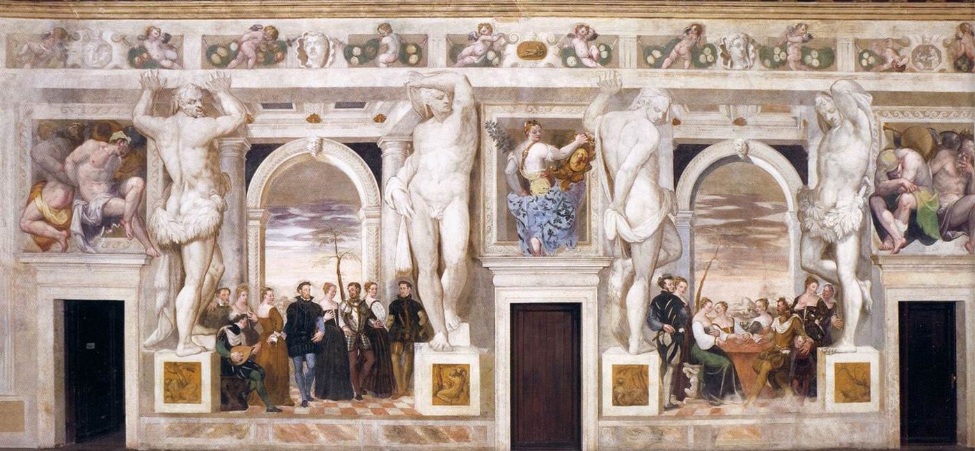 villa caldogno view of the right wall